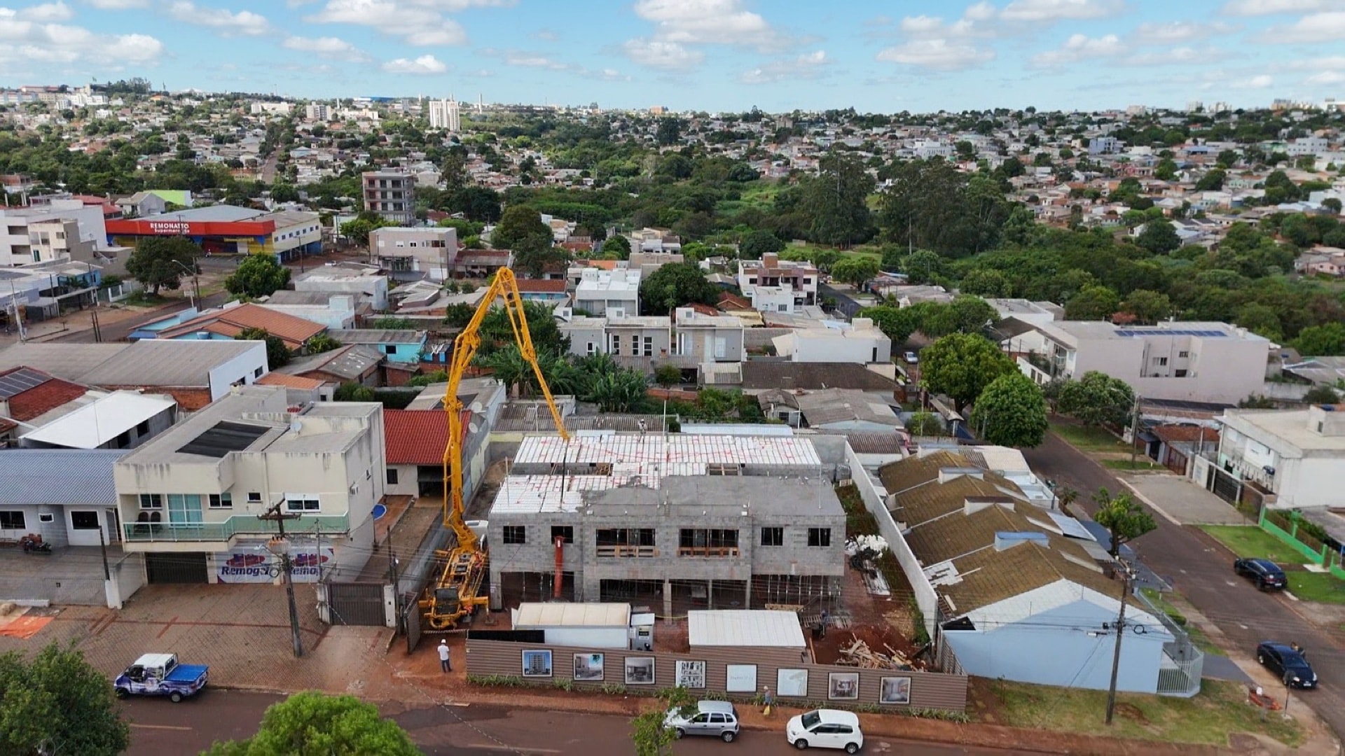 Vista aerea do Baoba 28 Residence